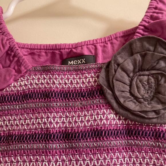 Mexx Girls Purple Flower Dress, size 4 - Picture 3 of 4